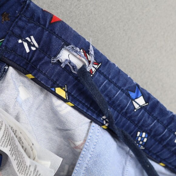 Polo Ralph Lauren Mens Swim Trunks Shorts Size L Blue Nautical Flag Drawstring - Picture 5 of 8